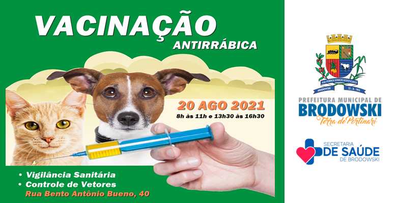 Vacinação antirrábica acontece em Brumadinho no mês de agosto