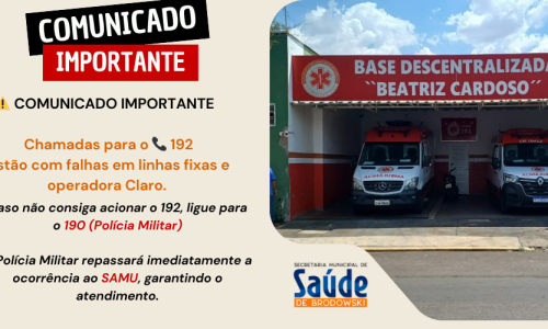 COMUNICADO IMPORTANTE