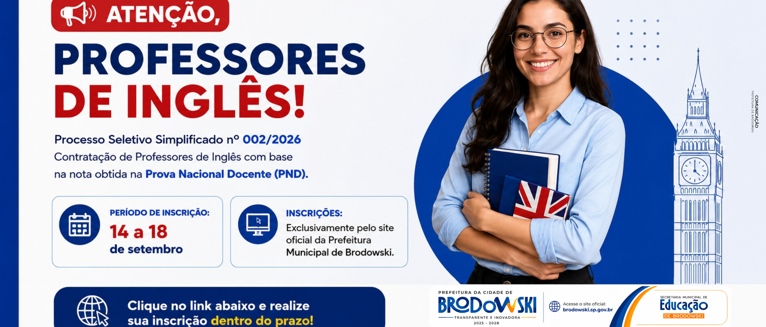 processo seletivo ingles